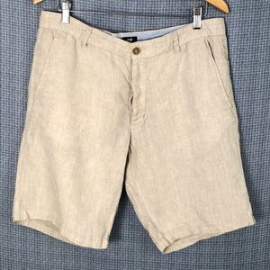 H&M 100% Linen Shorts Euro 50/US 34R